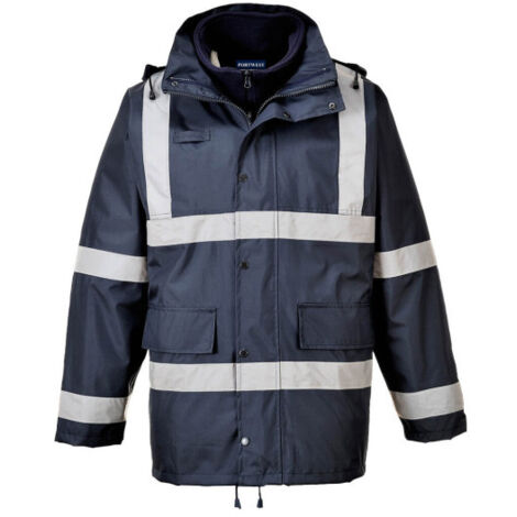 Chaqueta 3 en 1 Iona Traffic impermeable visibilidad realzada PORTWEST S431 XS Azul marino