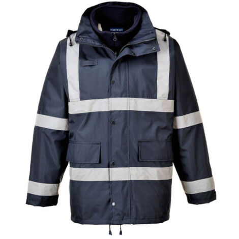 Chaqueta 3 en 1 Iona Traffic impermeable visibilidad realzada S431 XXXL Azul Marino
