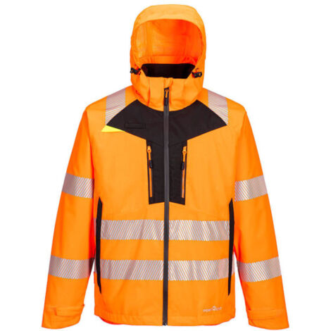 Chaqueta 4 en 1 tratamiento Texpel Splash Eco resistente al agua y mangas articuladas DX466 XXXL Naranja/Negro