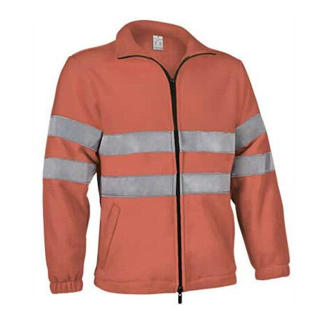 Chaqueta alta visibilidad en tejido polar VALENTO Airport M Naranja fluor