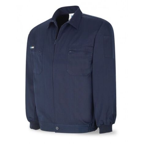 Chaqueta azul marino poliéster/algodón de 245 gr T-54