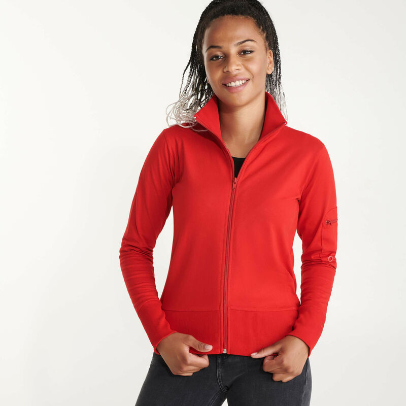 

Chaqueta casual de cuello alto con cremallera PELVOUX CQ1197 | Rojo - S