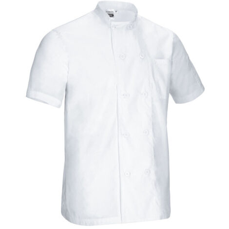 Chaqueta chef de manga corta y cuello mao VALENTO CAYENNE XL Blanco