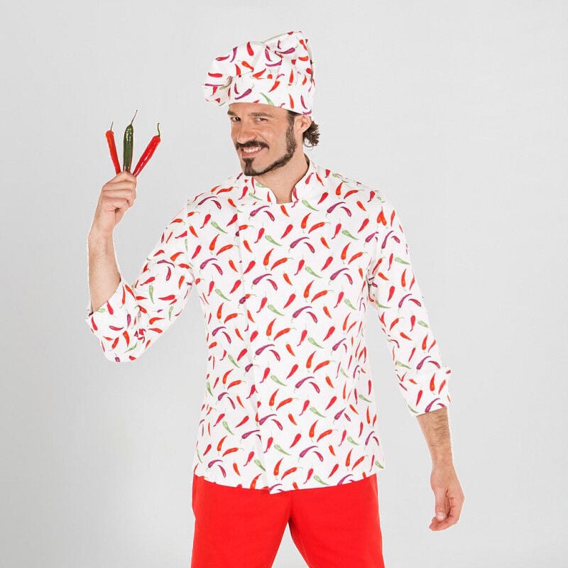 

Gary ´ S - Chaqueta de chef con estampados y tejido aerosilver en costados GARY'S Goya | XS - Guindillas
