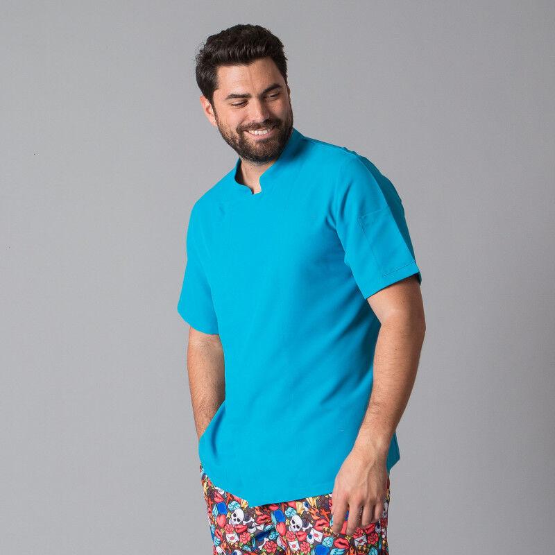 

Gary ´ S - Chaqueta de chef manga corta con tejido técnico AEROSILVER en espalda GARY'S Rivera | XXL - Turquesa