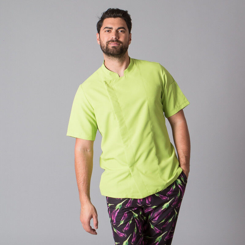 

Gary ´ S - Chaqueta de chef manga corta con tejido técnico AEROSILVER en espalda GARY'S Rivera | XXL - Pistacho