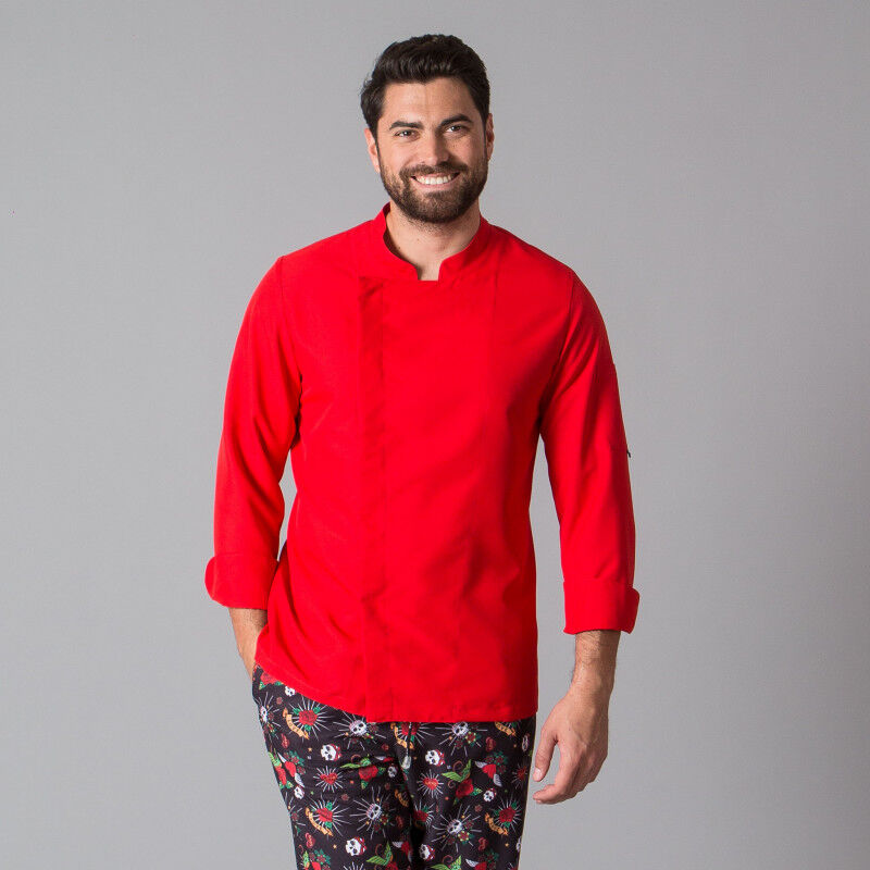 

Chaqueta para hombre en manga larga 100% microfibra GARY'S Vidal | Rojo - XS