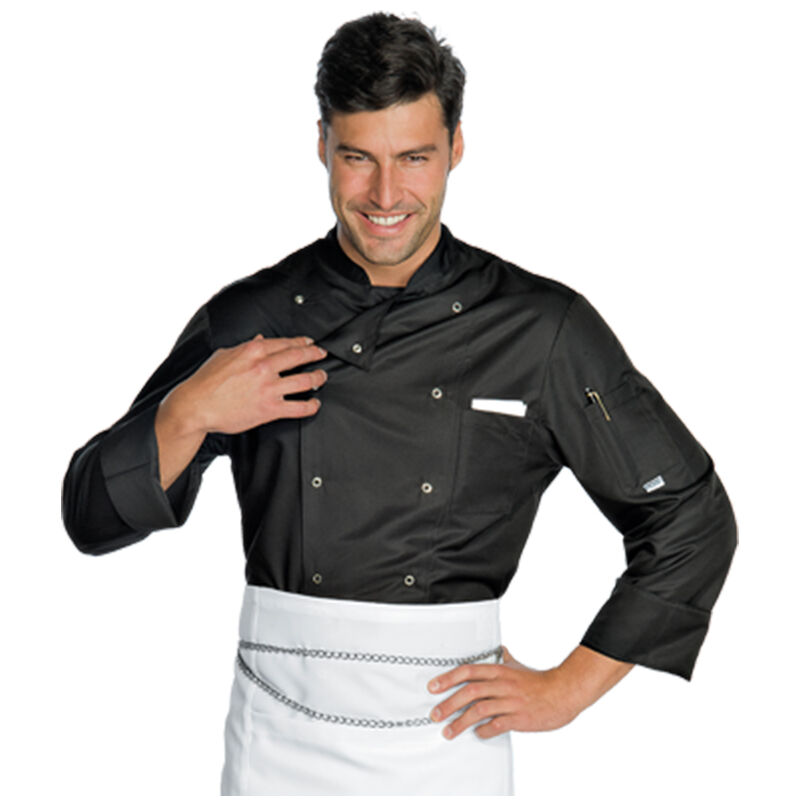 

Hiperlimpieza - Chaqueta cocina Francoforte negro unisex Talla S