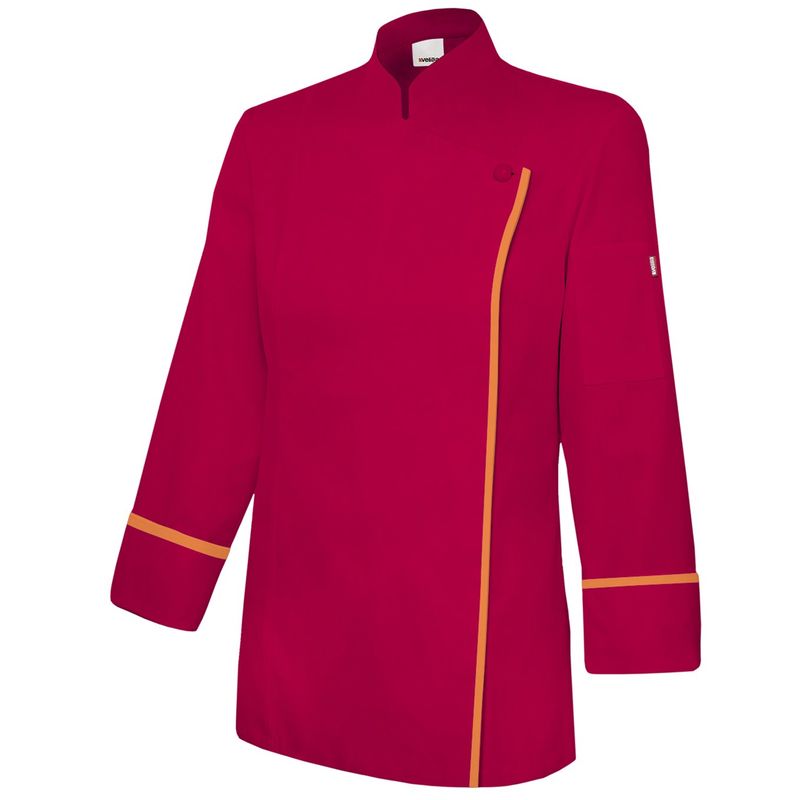 

CHAQUETA COCINERA TC BICOLOR Rojo Coral 46