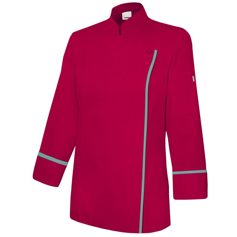 

Velilla - CHAQUETA COCINERA TC BICOLOR Rojo Coral 44