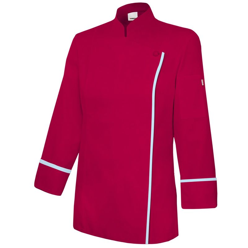 

Velilla - CHAQUETA COCINERA TC BICOLOR Rojo Coral 38