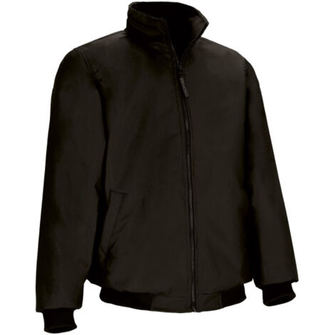 Chaqueta con polar interior y tres bolsillos, con tejido impermeable VALENTO BALAK S Negro