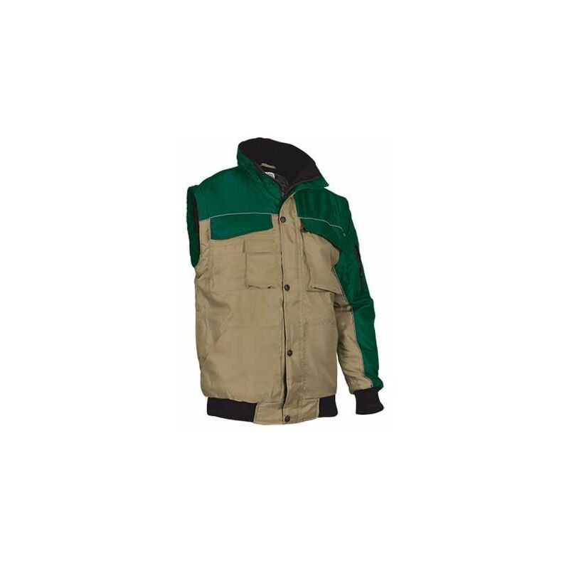 

Chaqueta de abrigo convertible VALENTO Scoot | 3XL - Verde botella / Marrón kamel