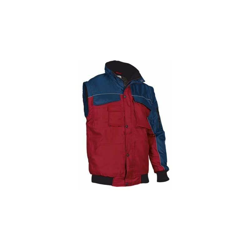 

Chaqueta de abrigo convertible VALENTO Scoot | S - Azul marino orión / Rojo loto