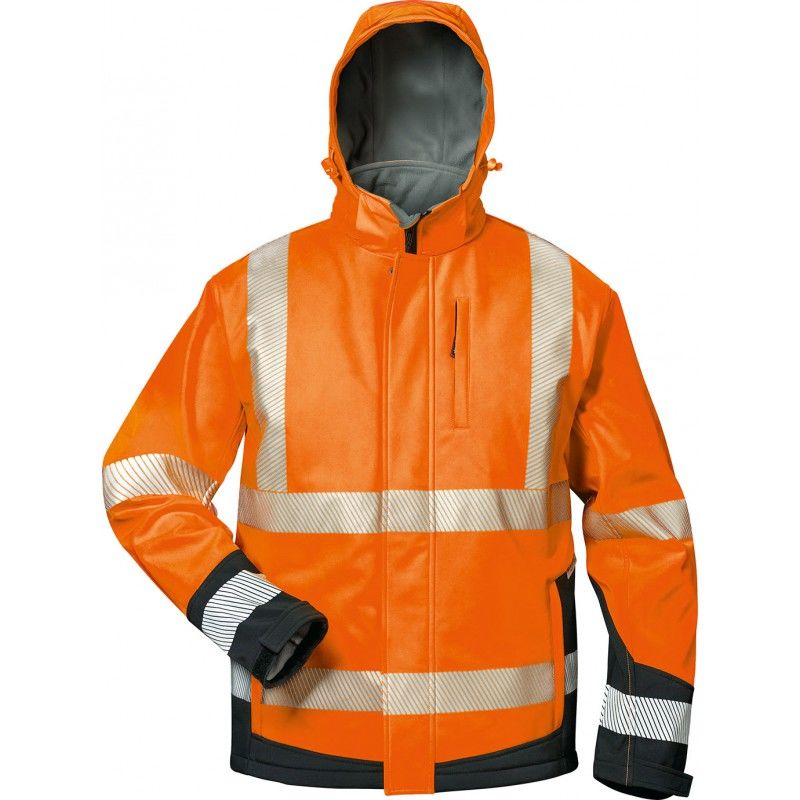 

Elysee - Chaqueta softshell de alta visibilidad LUKAS Talla L naranja/negro