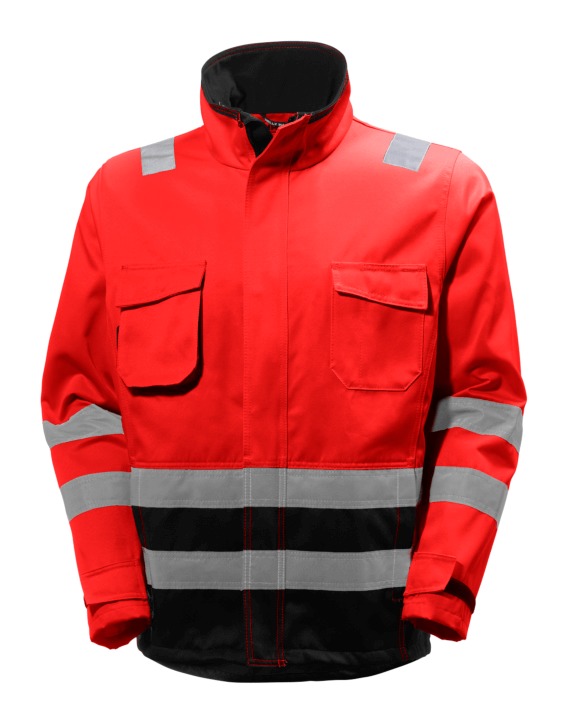 

Helly Hansen Workwear - Chaqueta de alta visibilidad Alna Helly Hansen 77210 | M - Rojo / Gris carbón