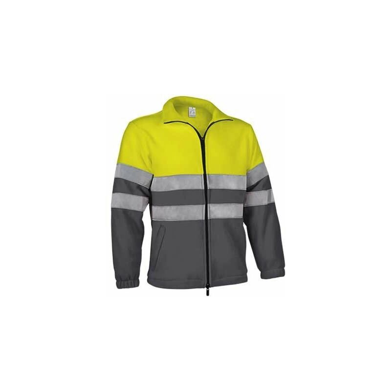 

Chaqueta alta visibilidad en tejido polar Airport | XL - Amarillo fluor / Gris carbon - Valento