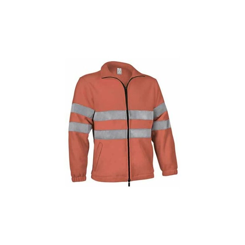 

Chaqueta alta visibilidad en tejido polar Airport | 3XL - Naranja fluor - Valento