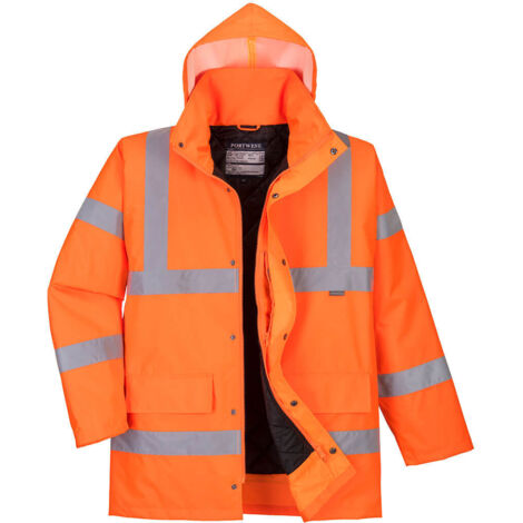 Chaqueta de alta visibilidad Winter Traffic para protección en exteriores / Naranja / XXXL
