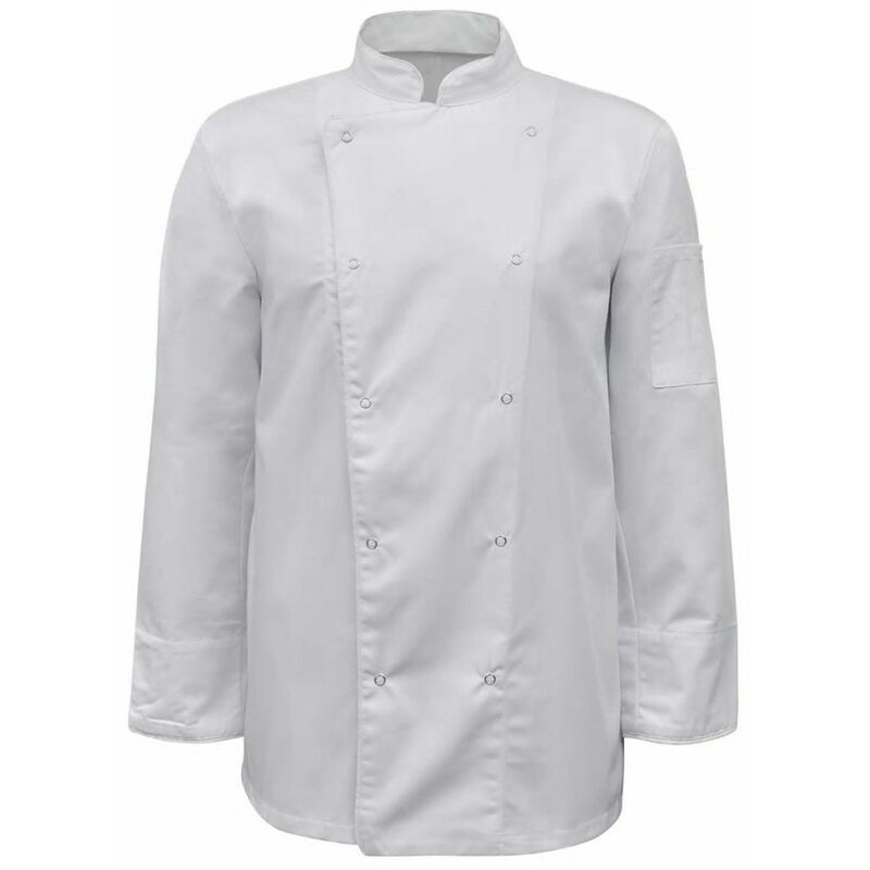 

Happyshopping - Chaqueta de chef manga larga talla XL blanca 2 unidades