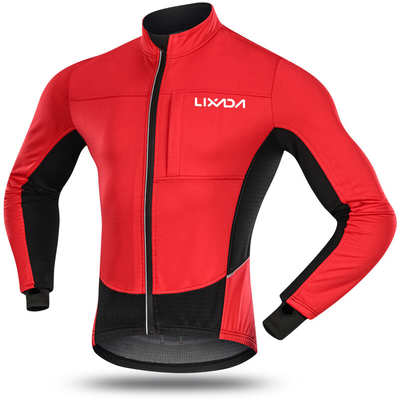 

Chaqueta de ciclismo a prueba de viento para hombre, forro polar termico de invierno, bicicleta MTB, ropa para correr, ropa deportiva, chaqueta,