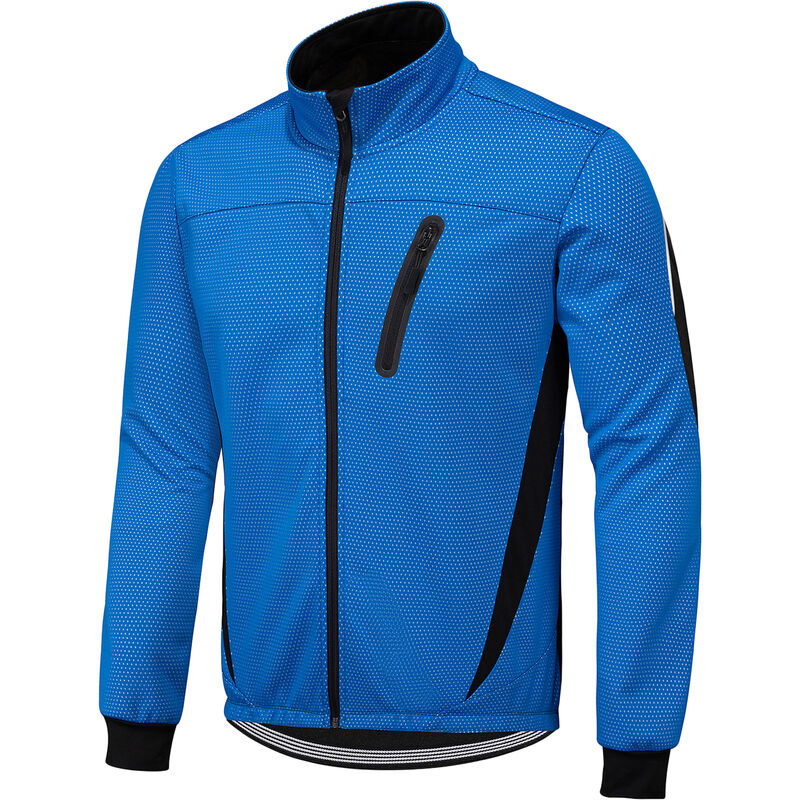 

Asupermall - Chaqueta de ciclismo de invierno para hombre, impermeable, a prueba de viento, chaqueta de lana termica, abrigo, chaqueta de montar en