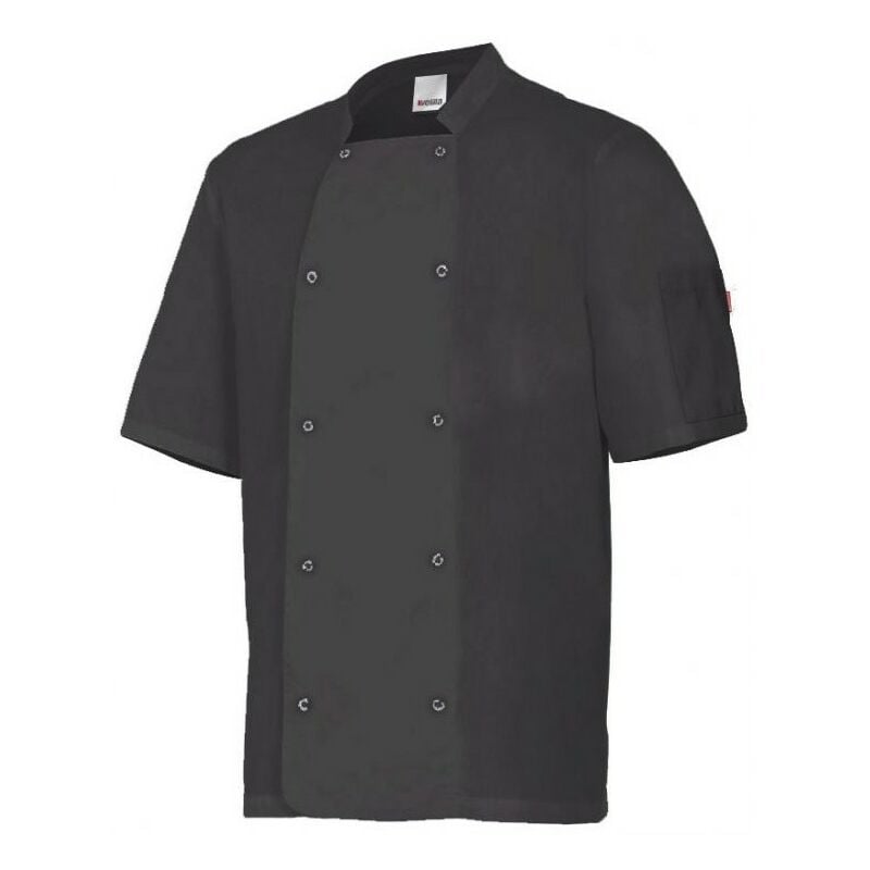 

CHAQUETA DE COCINA CON AUTOMATICOS MANGA CORTA Negro 48