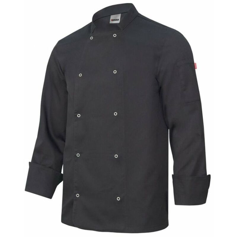 

CHAQUETA DE COCINA CON AUTOMATICOS MANGA LARGA Negro 44