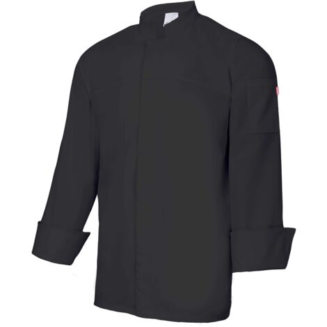 Chaqueta De Cocina Con Cierre Central Negro 54