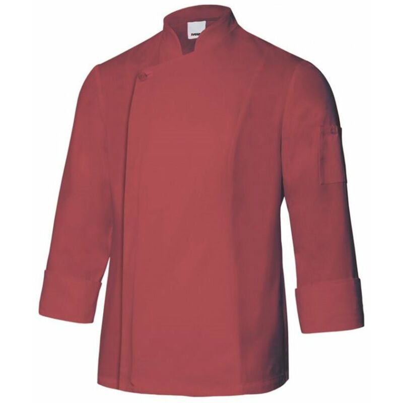 

CHAQUETA DE COCINA CON CREMALLERA Rojo Coral 46