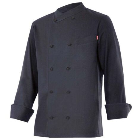 Chaqueta de cocina con cuello tirilla y doble botonadura Serie ENELDO