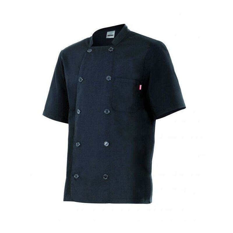 

CHAQUETA DE COCINA MANGA CORTA Negro 56