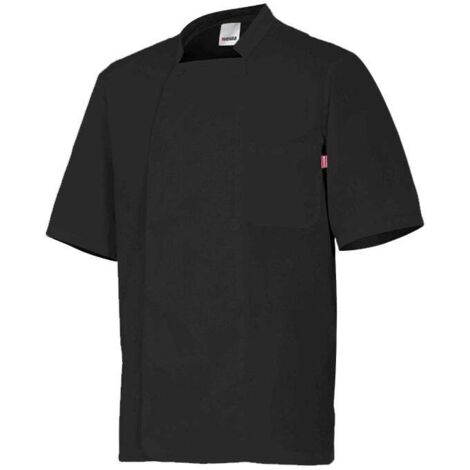 Chaqueta De Cocina Manga Corta Negro L