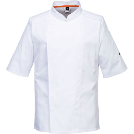 Chaqueta de cocina MC Stretch Mesh Air Pro Blanca M
