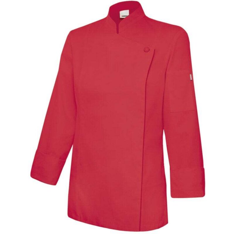 

CHAQUETA DE COCINA MUJER CON CREMALLERA Rojo Coral 50
