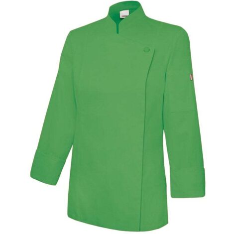 Chaqueta De Cocina Mujer Con Cremallera VERDE LIMA 36