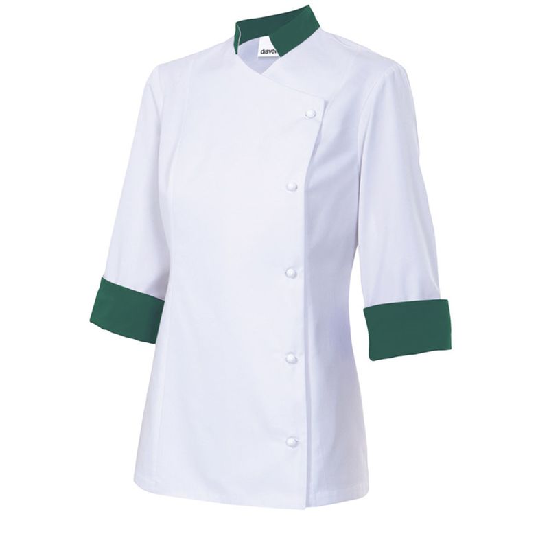 

CHAQUETA DE COCINERA Blanco 40