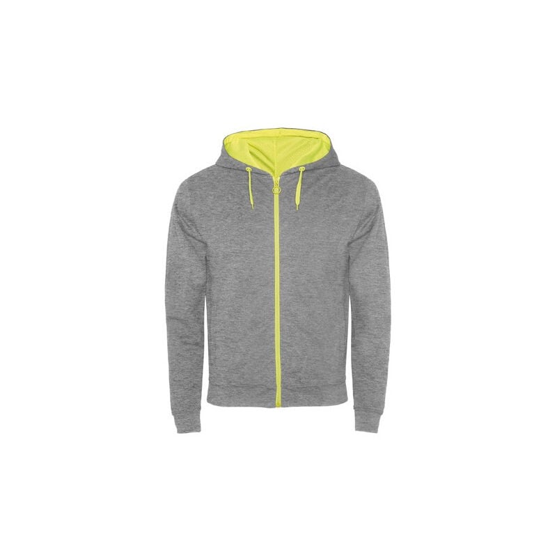 

Chaqueta de felpa no perchada con detalles FUJI SU1105 | XXL - Gris/Amarillo Fluor