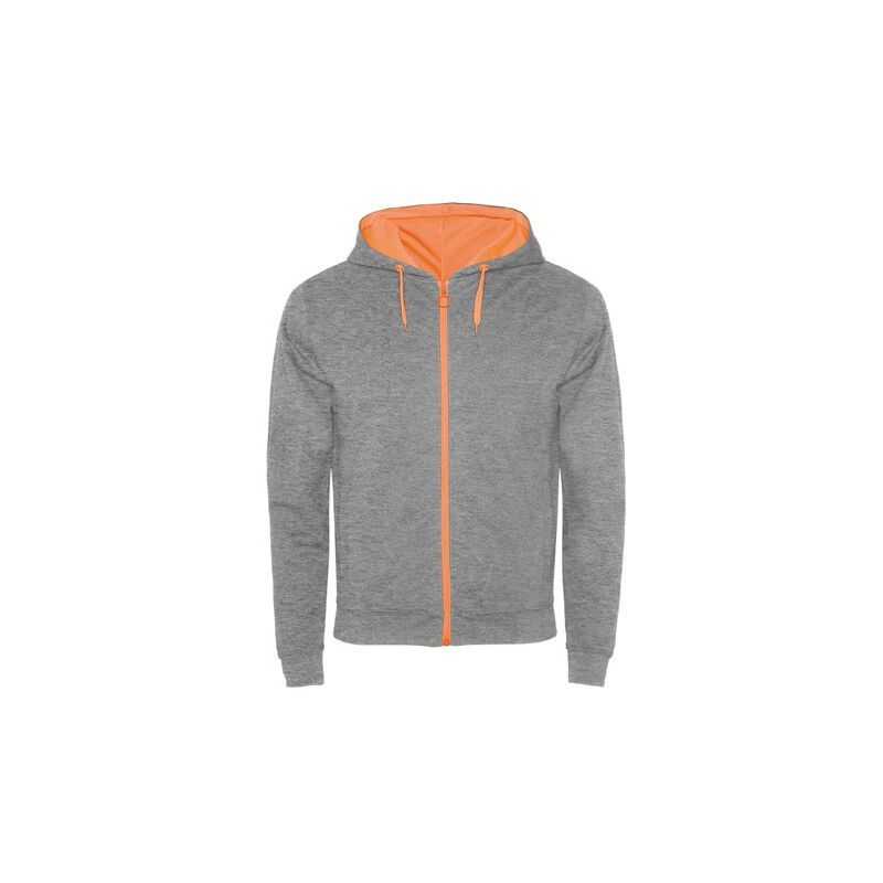 

Chaqueta de felpa no perchada con detalles FUJI SU1105 | S - Gris/Naranja Fluor