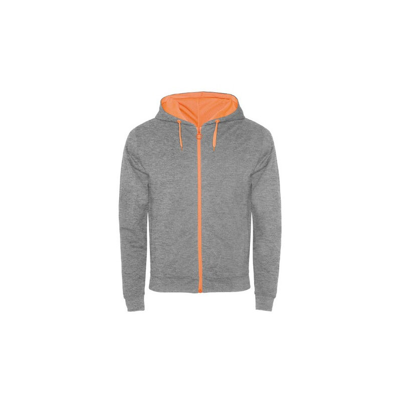 

Chaqueta de felpa no perchada con detalles FUJI SU1105 | M - Gris/Naranja Fluor