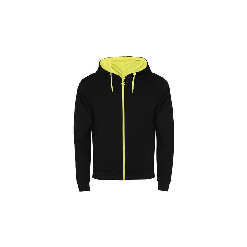 

Chaqueta de felpa no perchada con detalles FUJI SU1105 | S - Negro/Amarillo Fluor