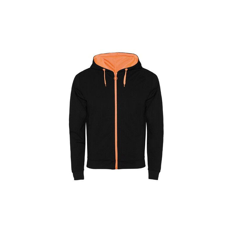 

Chaqueta de felpa no perchada con detalles FUJI SU1105 | S - Negro/Naranja Fluor