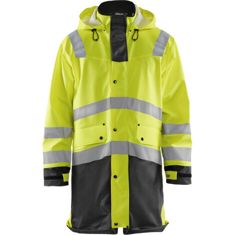 Chaqueta de lluvia de alta visibilidad nivel 3 4326 - Amarillo fluorescente/Negro 4XL