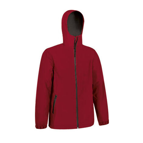 Chaqueta de lluvia en tejido canvas de mayor resistencia Darion VALENTO M Rojo loto