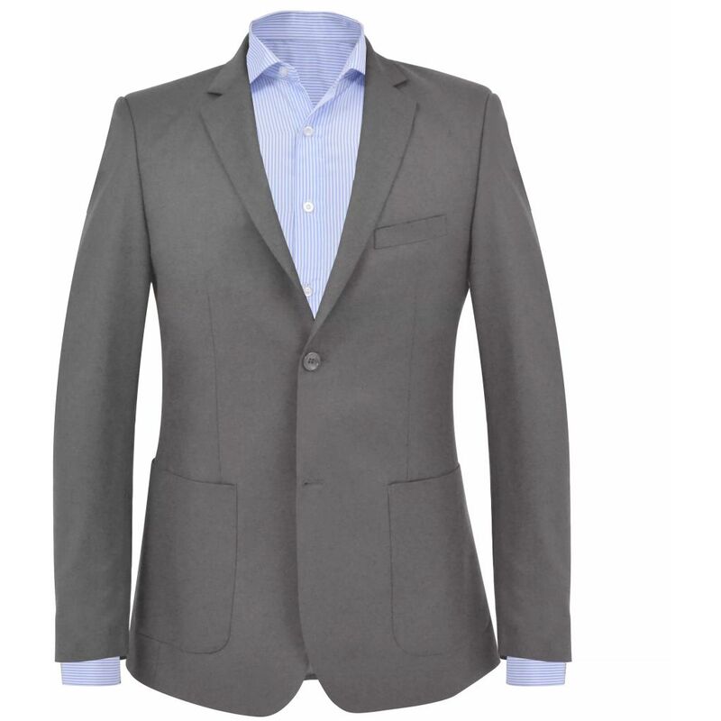 

Asupermall - Chaqueta de negocios para hombre talla 52 gris antracita