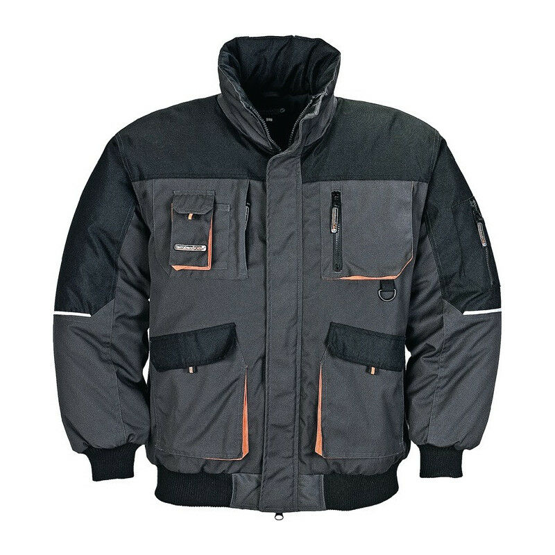 

Chaqueta de piloto talla XL gris oscuro / negro / naranja TERRATREND