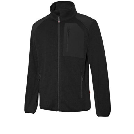 Chaqueta de punto afelpado 206008 XS - Negro/Negro