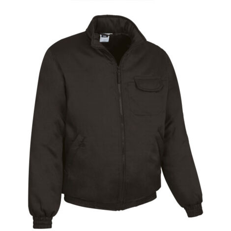 Chaqueta de trabajo acolchada con tres bolsillos, azul y negro, en tejido sarga resistente con retención térmica VALENTO STEEL XL Negro