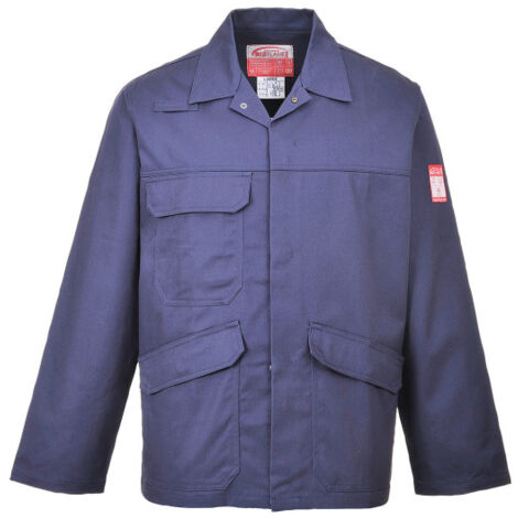 Chaqueta de trabajo Bizflame Pro entornos peligrosos FR35 L Azul Marino