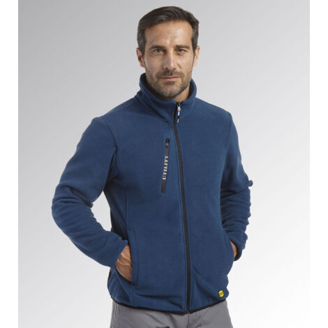 Chaqueta de trabajo de forro polar con cremallera SWEAT PILE FZ - Azul denim M